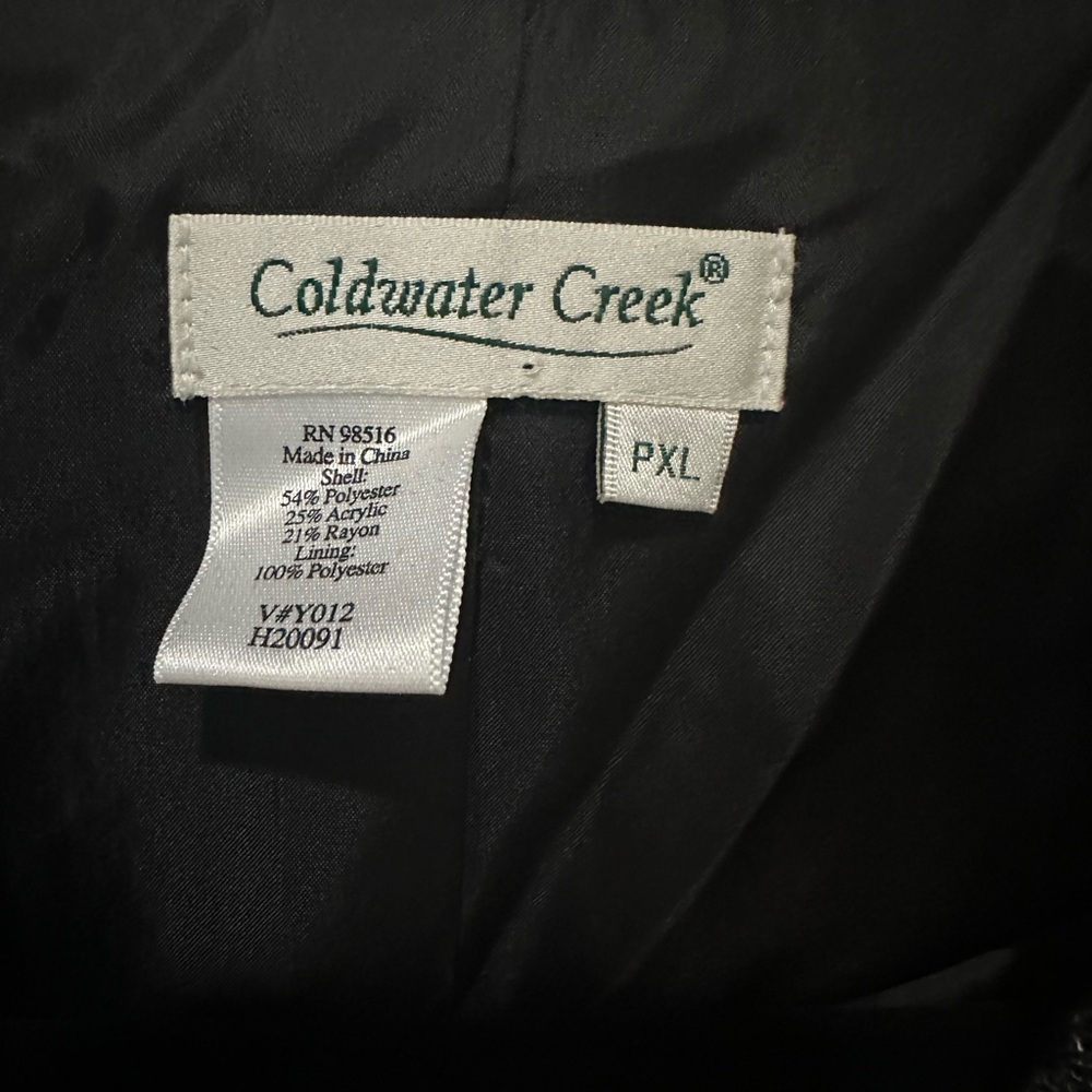 Coldwater Creek Black Jacket